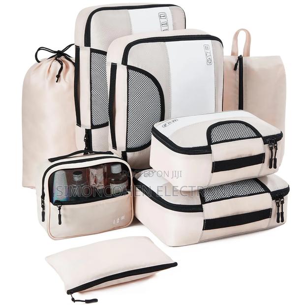 8pcs Premium Luggage Travel Organizers For Suitcase.
