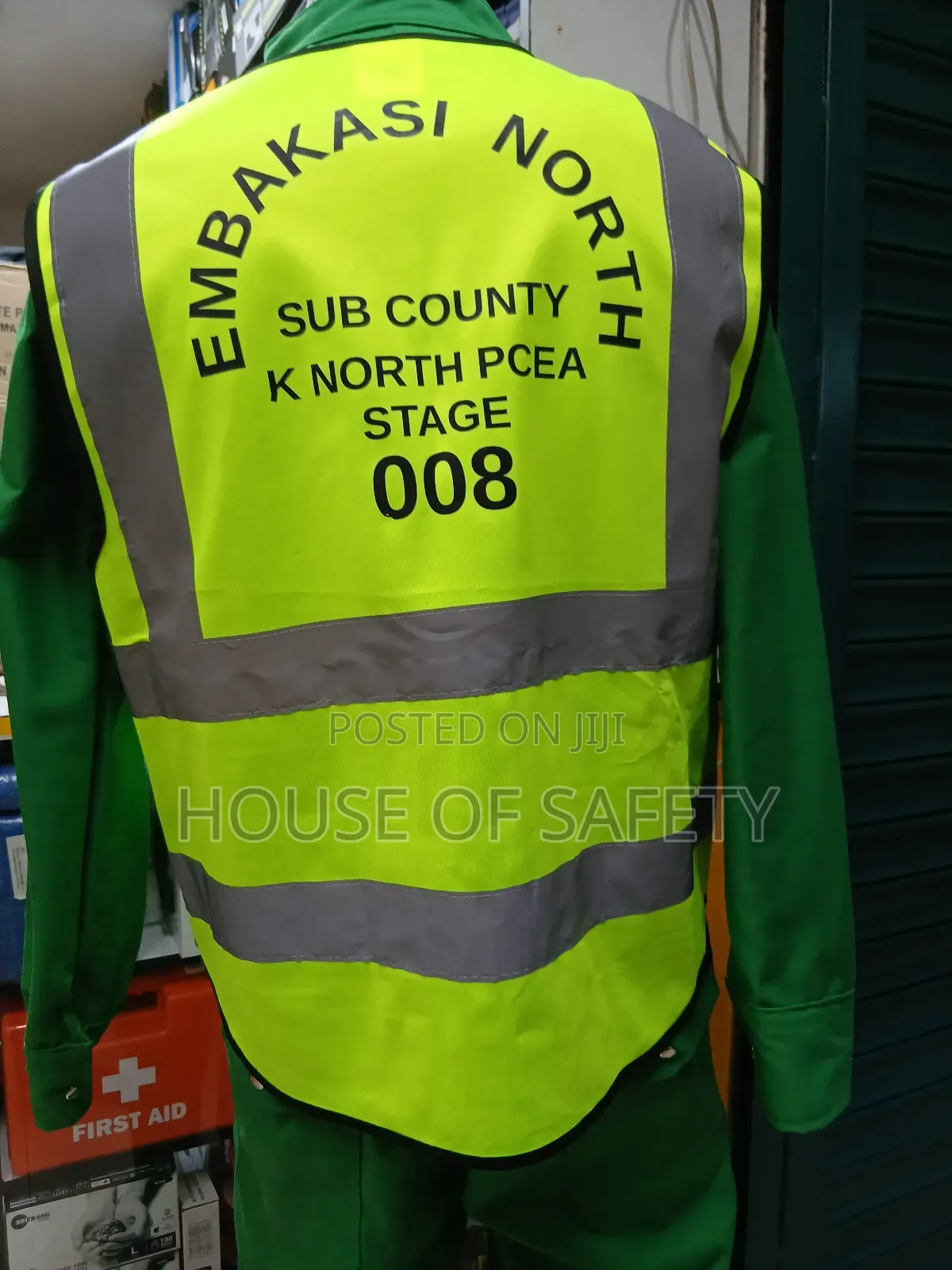 Green Reflectors Jacket For Boda