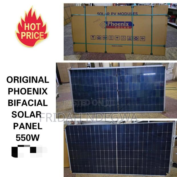 Original Phoenix Bifacial Solar Panel 550w - main view