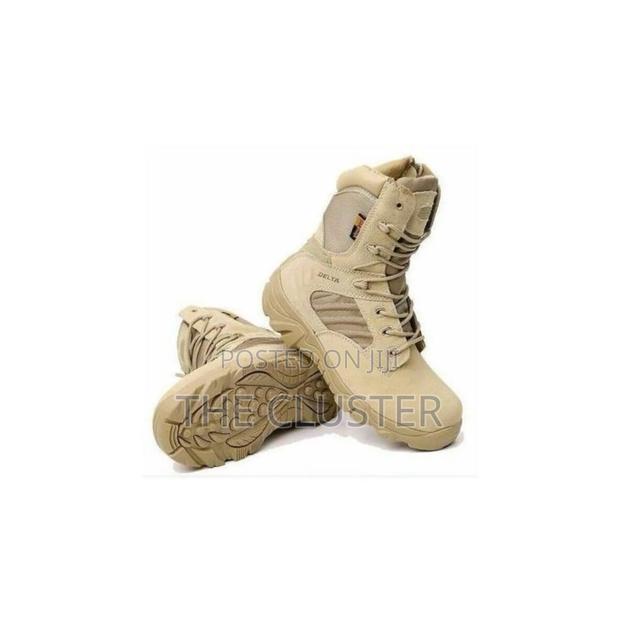 Classic Military Dealt Boots - main view