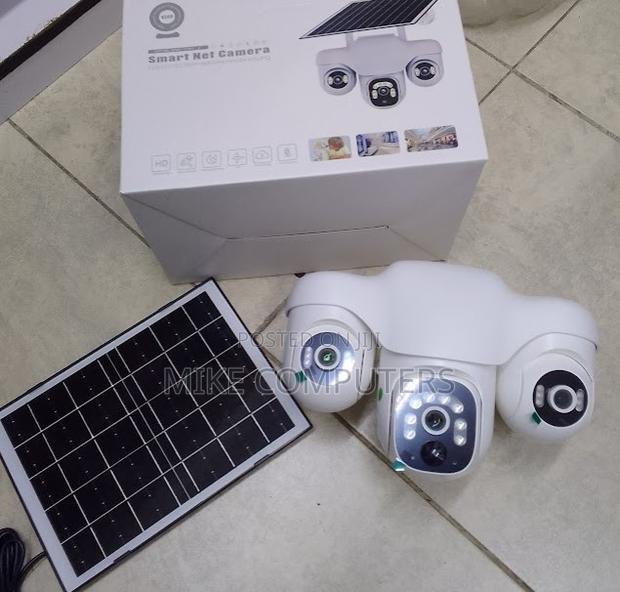 Recomended Triple Lens Triple Screen Wifi/4g Solar CCTV Camera Outdoor