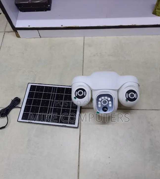 Quality Solar Triple Lens 4g 3lens 3 PTZ With Light V380 Camera
