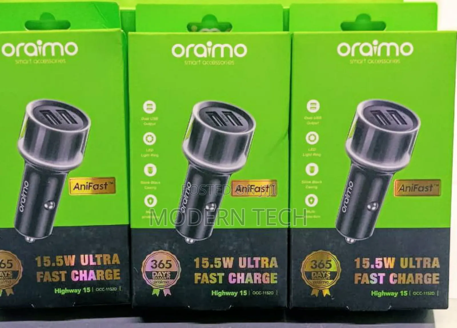 Oraimo Highway 15 15.5w Car Charger