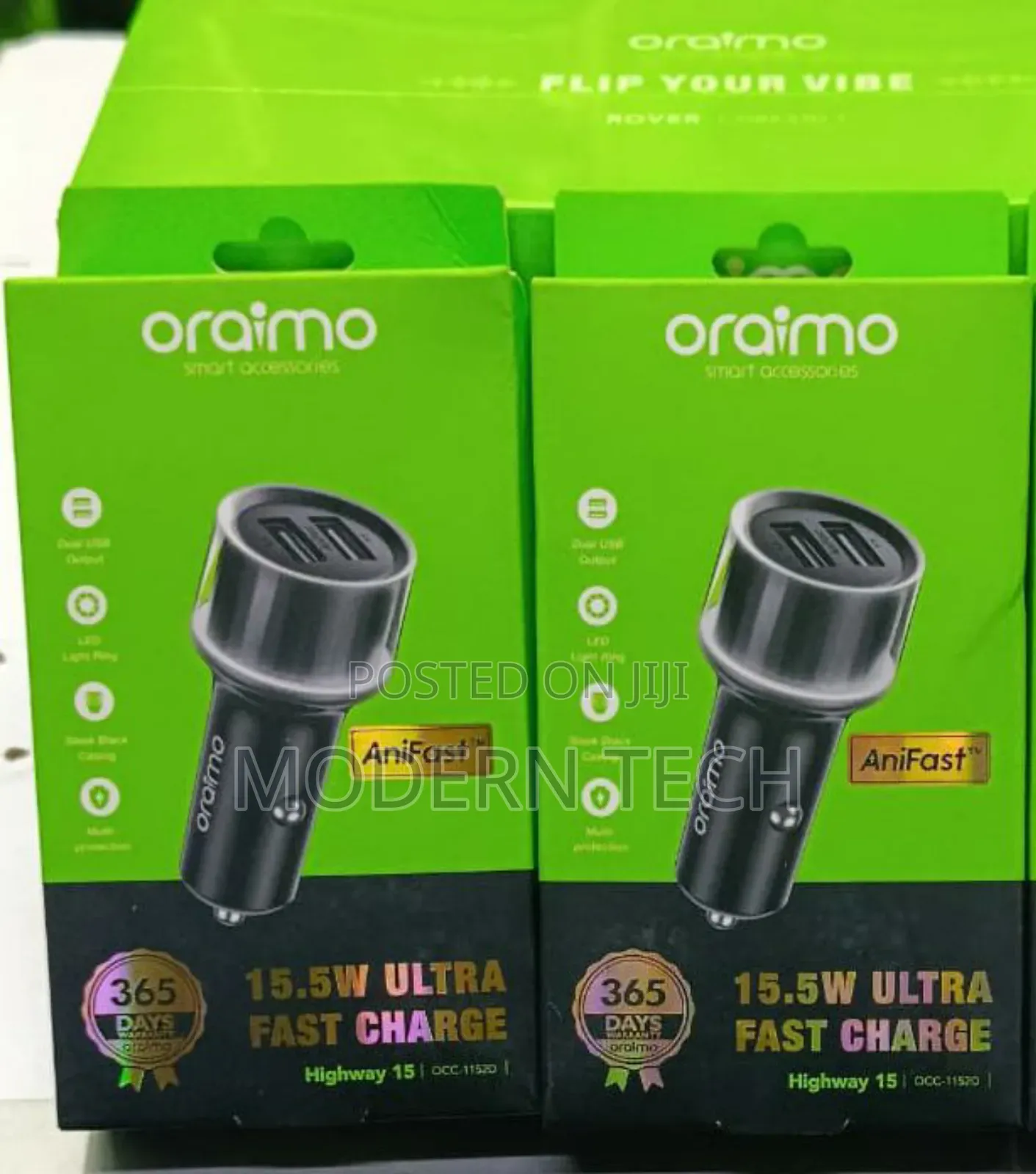 Oraimo Highway 15 15.5w Car Charger