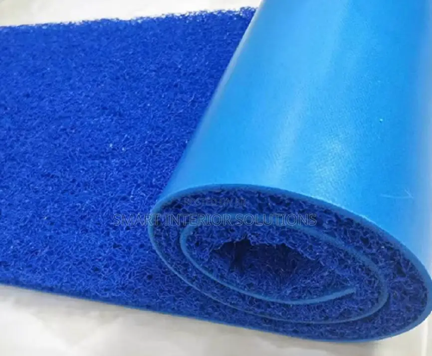 Blue PVC Spagheti Carpet