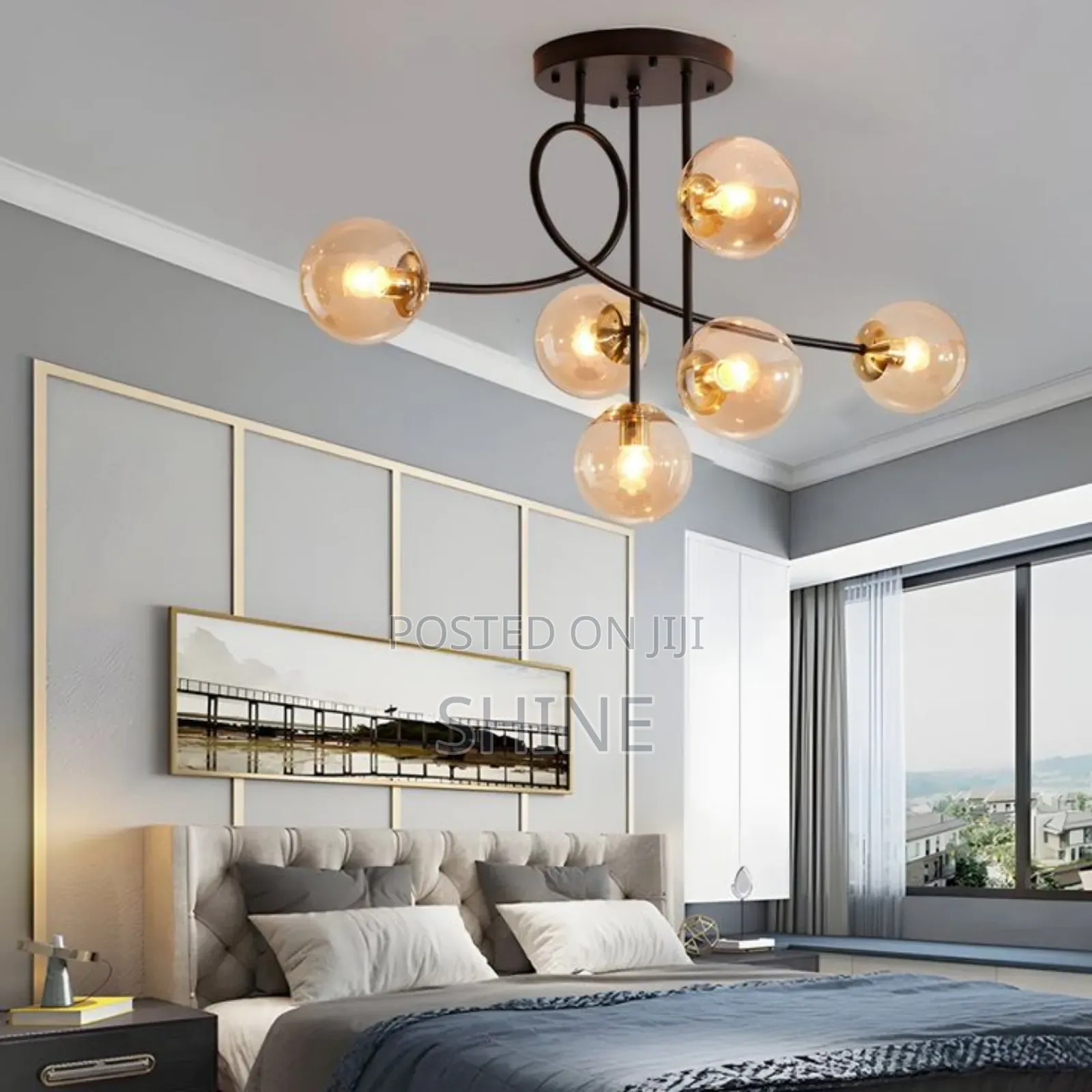 6 Balls Chandelier