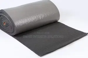 Grey Office PVC Spaghetti Carpet