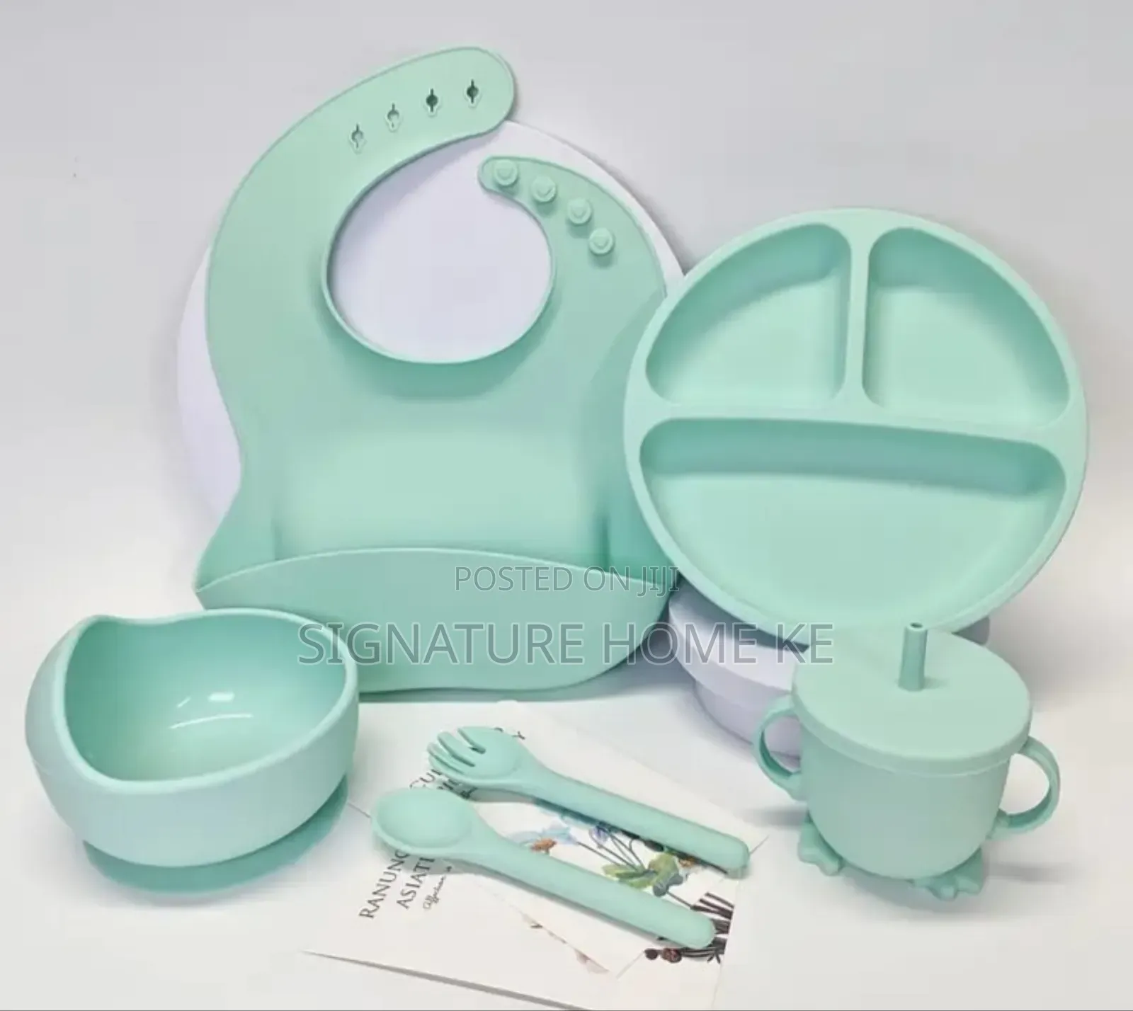 6pcs Silicone Baby Feeding Cutlery Set