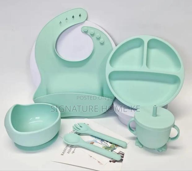 6pcs Silicone Baby Feeding Cutlery Set - thumbnail 4