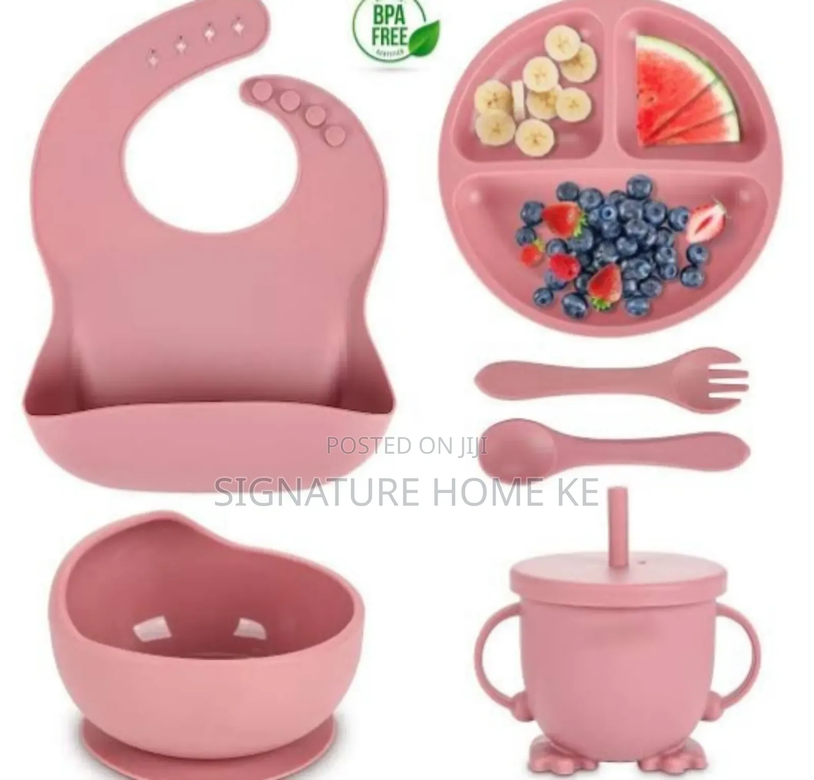 6pcs Silicone Baby Feeding Cutlery Set