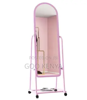 Home Mirror; Makeup Full-Length Mirror With Floor Standing Bracket