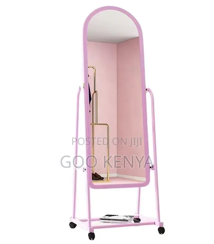 Home Mirror; Makeup Full-Length Mirror With Floor Standing Bracket