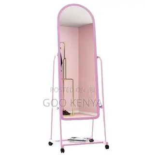 Home Mirror; Makeup Full-Length Mirror With Floor Standing Bracket