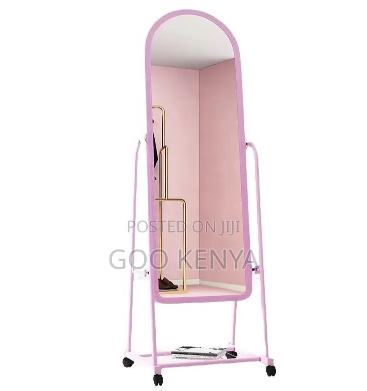 Home Mirror; Makeup Full-Length Mirror With Floor Standing Bracket