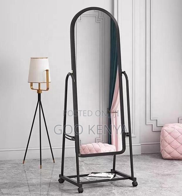 Home Mirror; Makeup Full-Length Mirror With Floor Standing Bracket - thumbnail 5