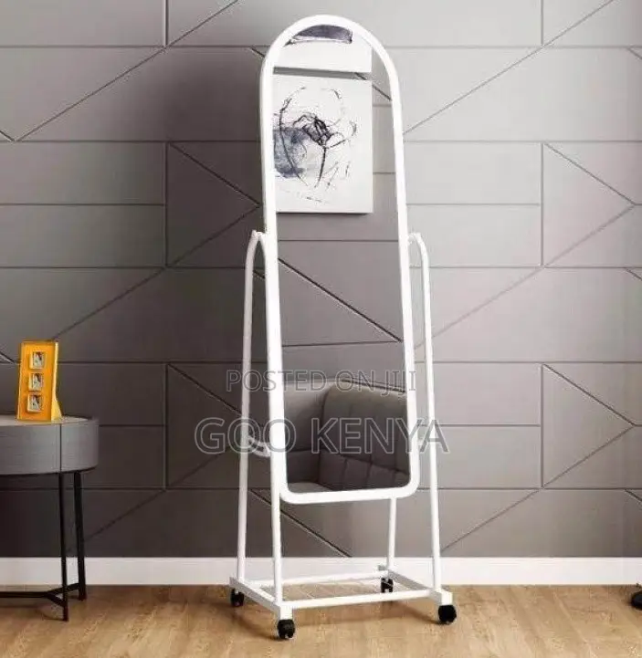 Home Mirror; Makeup Full-Length Mirror With Floor Standing Bracket