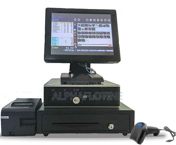 Complete Core I5 Hp Desktop Pos System,4gb Ram, 500gb - main view