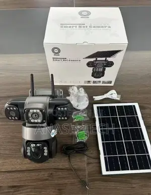 Triple Lens 4g Solar PTZ Outdoor PTZ Cam V380 Out Door
