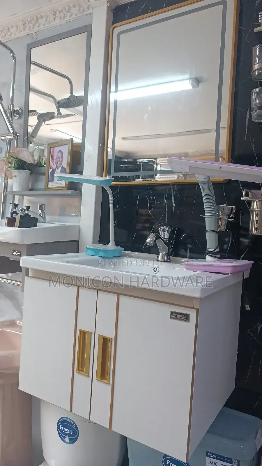 Vanity Cabinet -Frencia With an Led Mirror