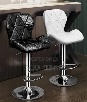 Home Stool; High-End Leather Bar Chair – Adjustable Seat for Kitchen