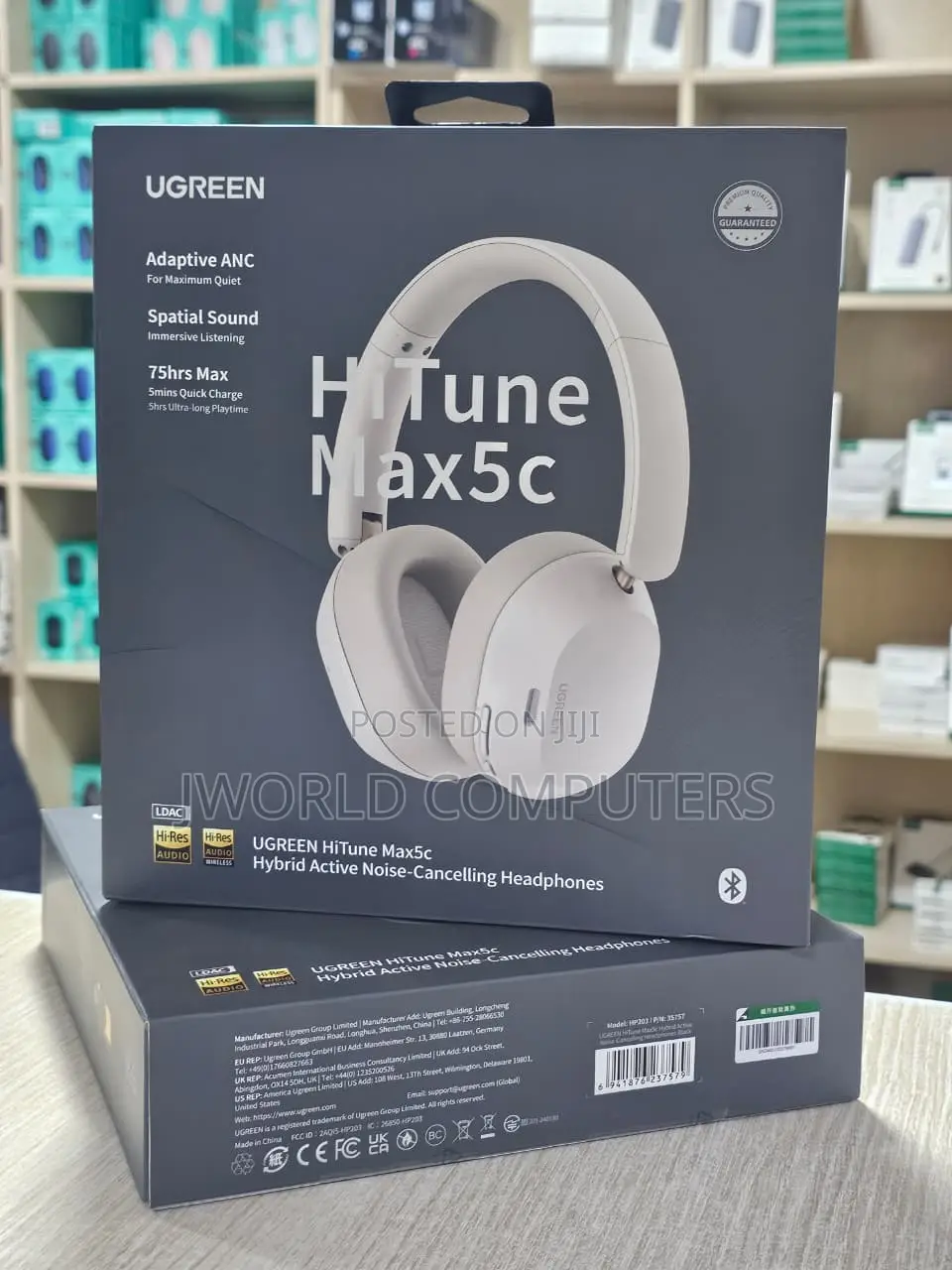 Headphones Ugreen Max5c Hybrid Active Noise Cancelling Headphones