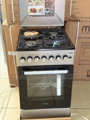 Mika 50 by 60, 3 Gas + 1 Rapid Hot Plate 4 Function Electric Oven - main view