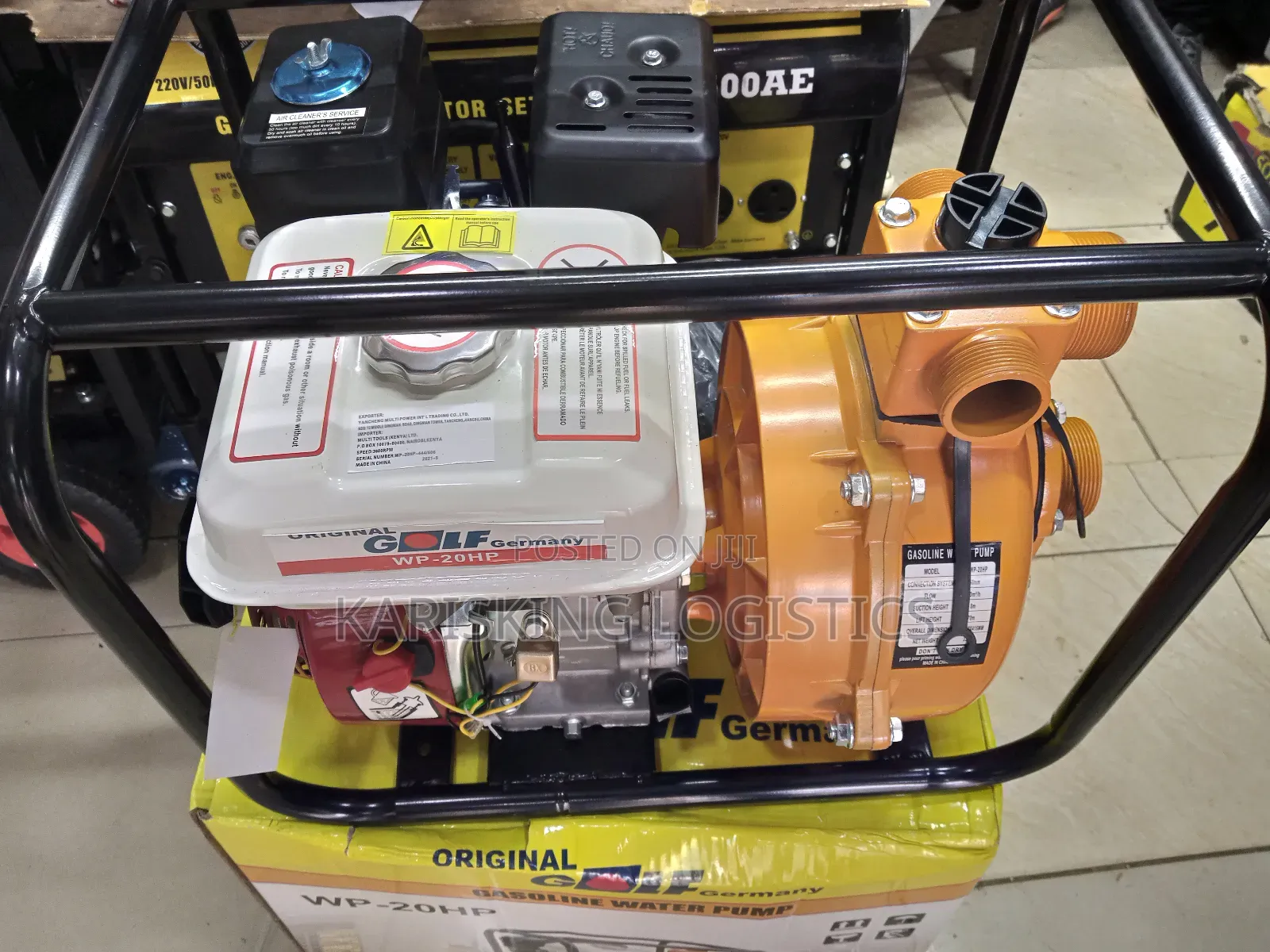 Golf 2 Inch High Pressure Gasoline Generator