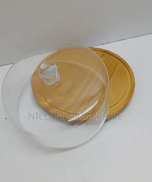 Dome Shape Glass Cake Cover 28 Cm