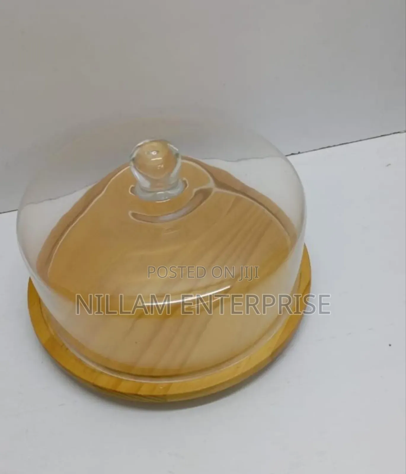 Dome Shape Glass Cake Cover 28 Cm