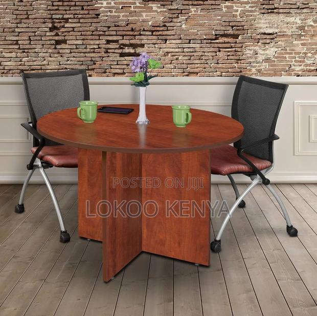 Dining Table; Wooden Round Multipurpose Perfect Office Table