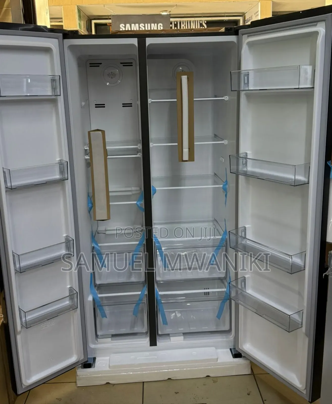 TCL 505 Liters Side-by-Side Refrigerator No Frost With Mirror Door