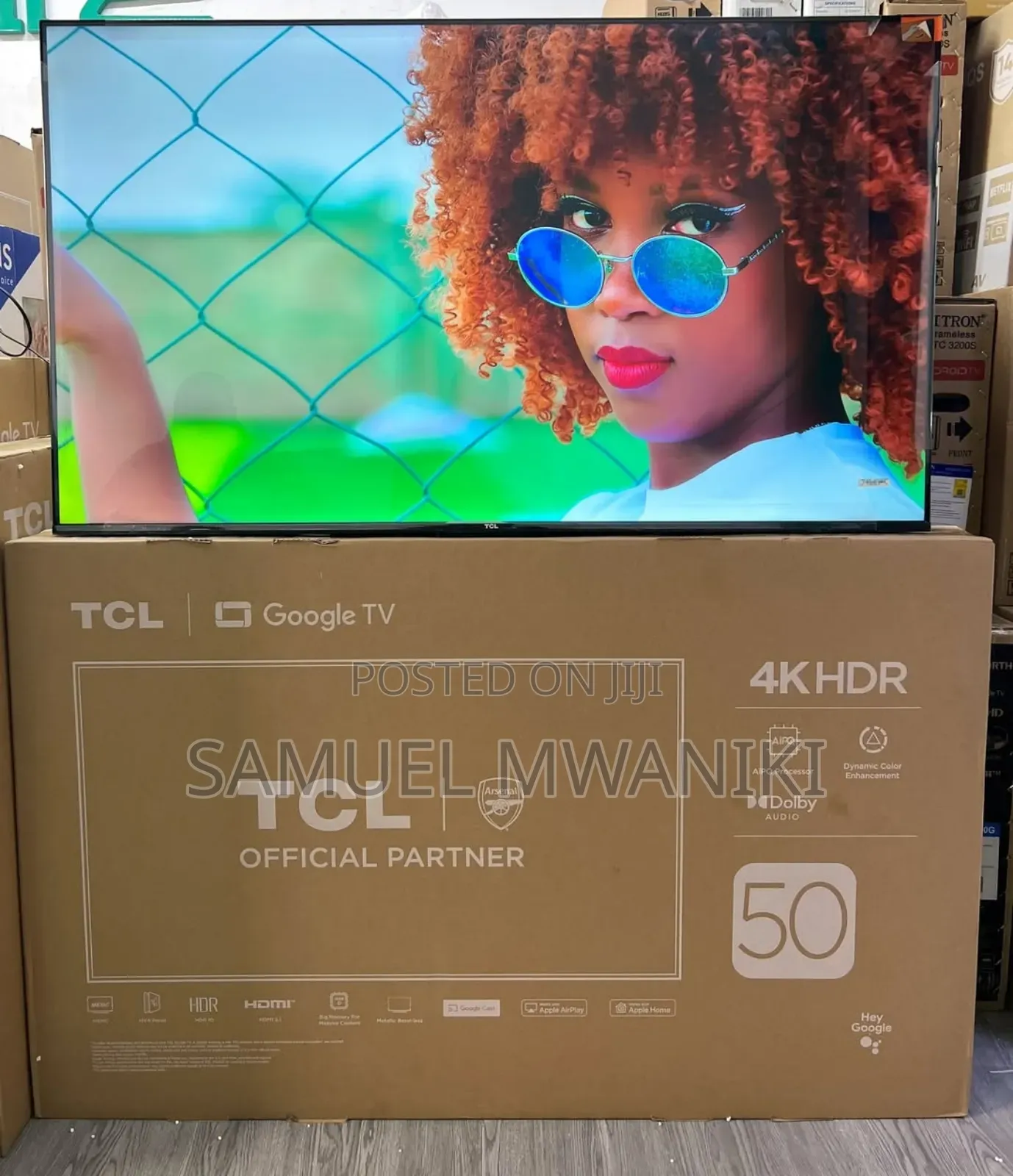 TCL 50" V6c Uhd Google HDR Tv
Frameless Screen Latest Model