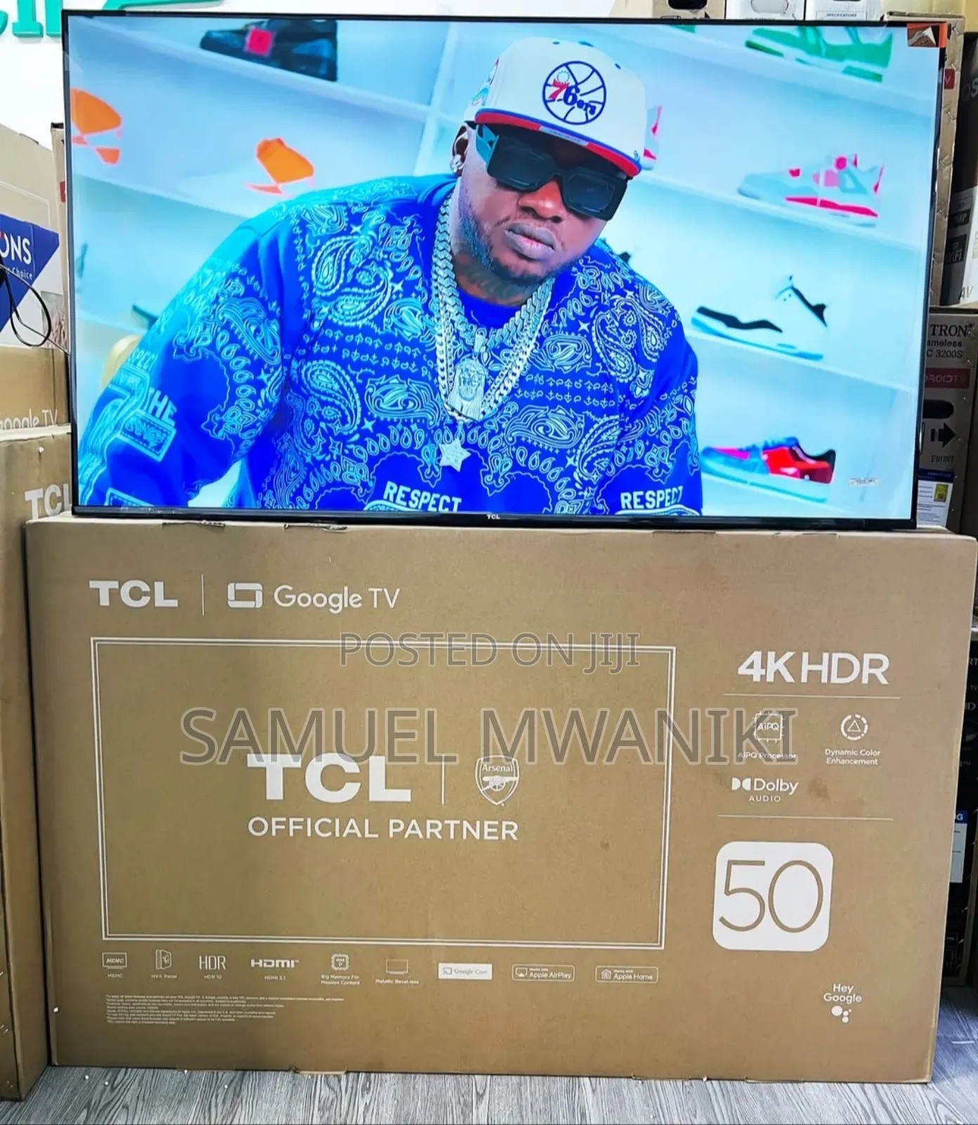 TCL 50" V6c Uhd Google HDR Tv
Frameless Screen Latest Model