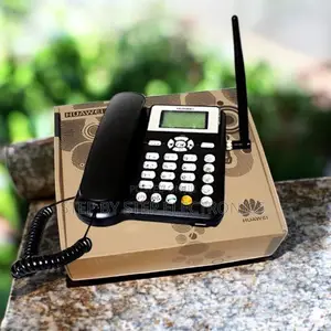 Black Huawei Sim Wireless GSM Desktop Phone With Strong Signal Boost