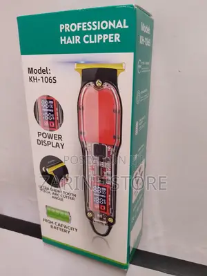 Rechargeable Professional Hair Clipper With Power Display