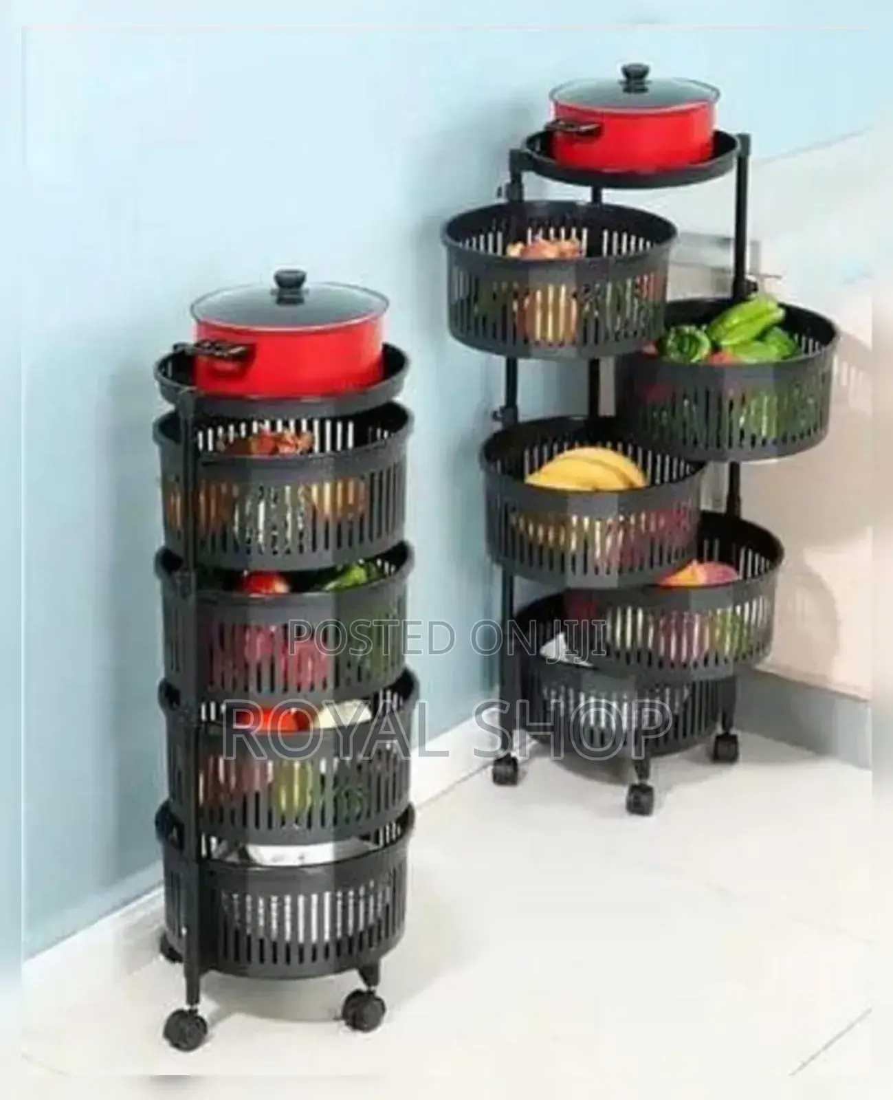 Plastic Fruit Rack 4 Tier