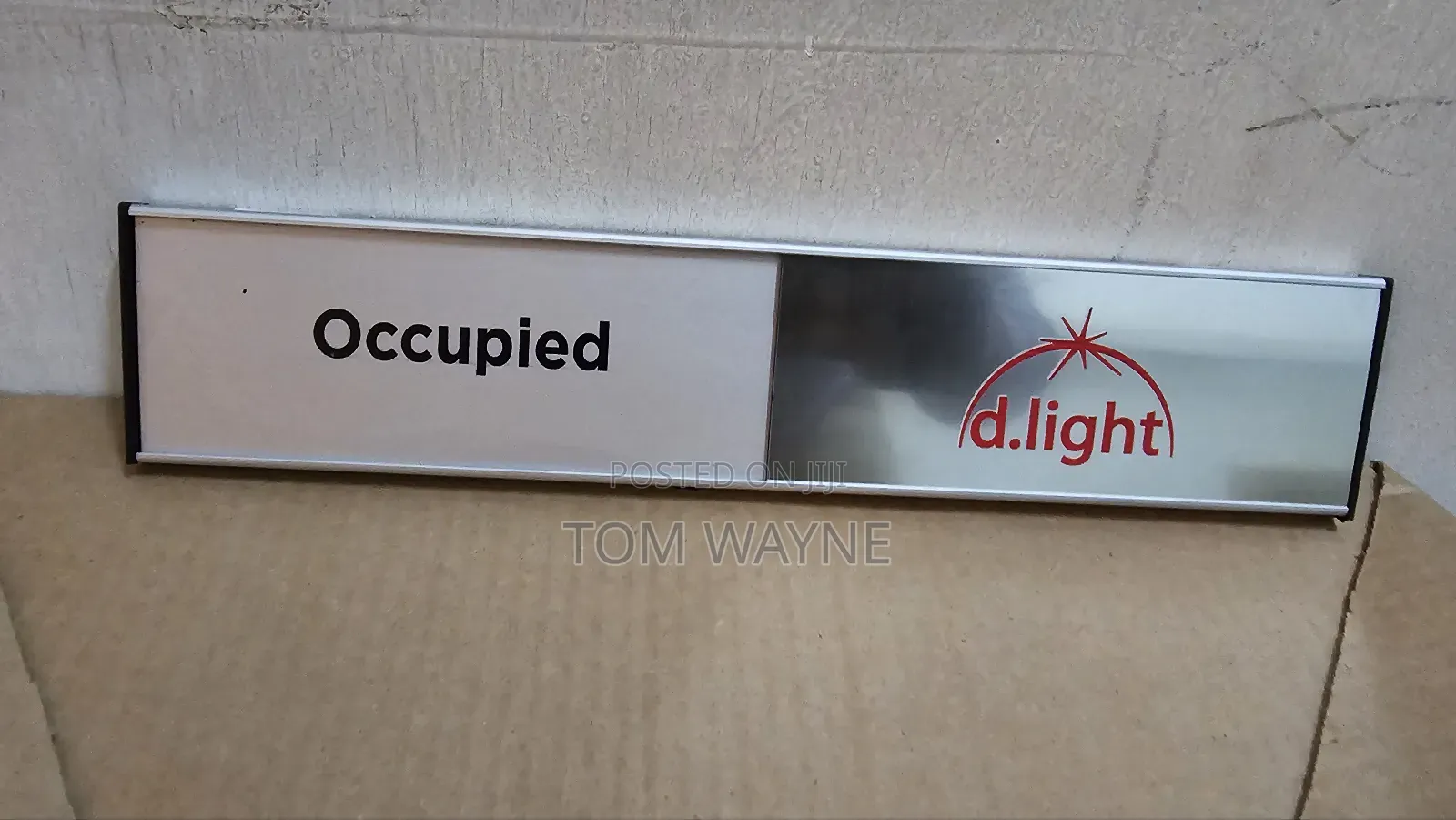 Sliding Aluminum Door Sign