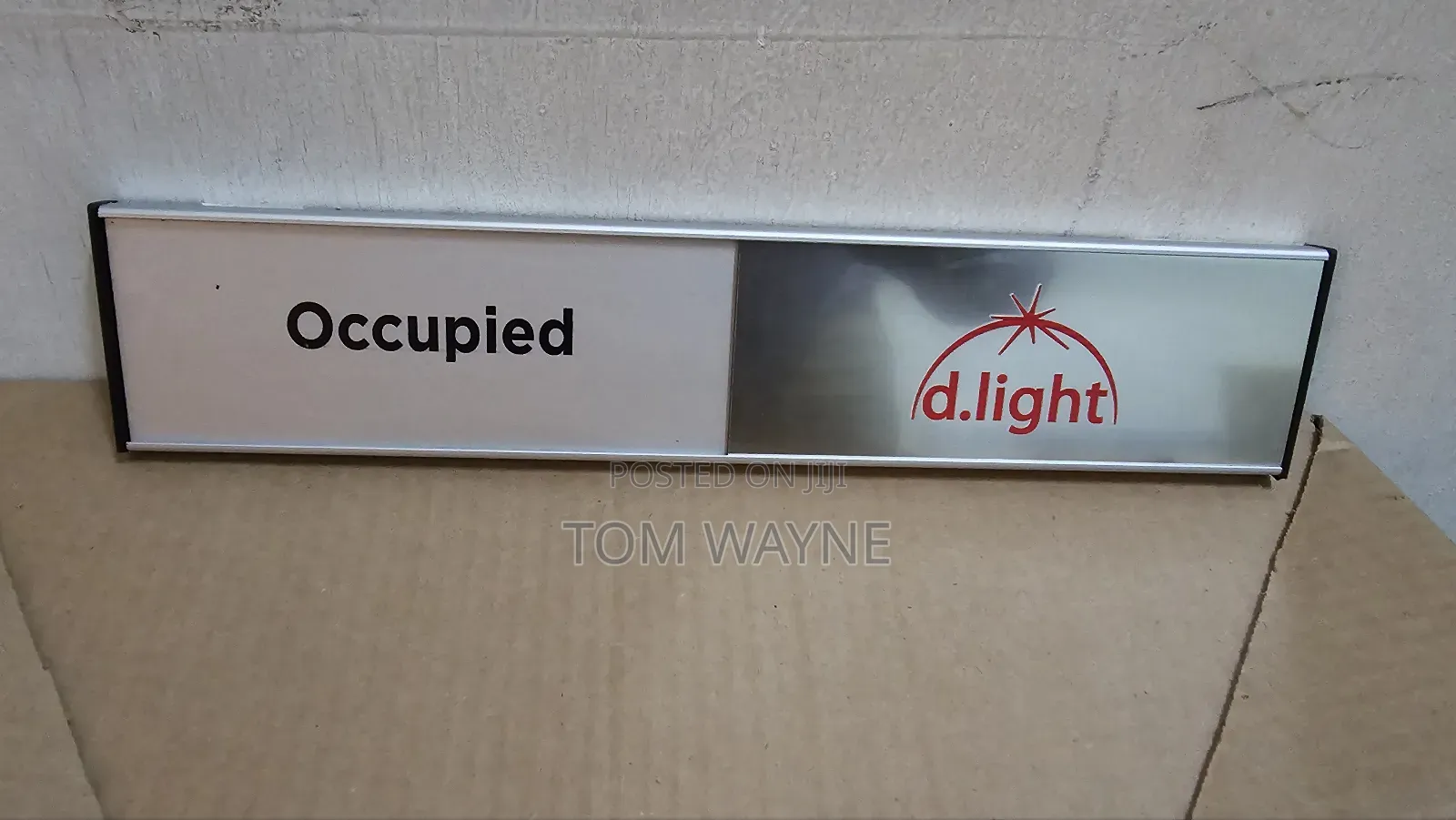 Sliding Aluminum Door Sign