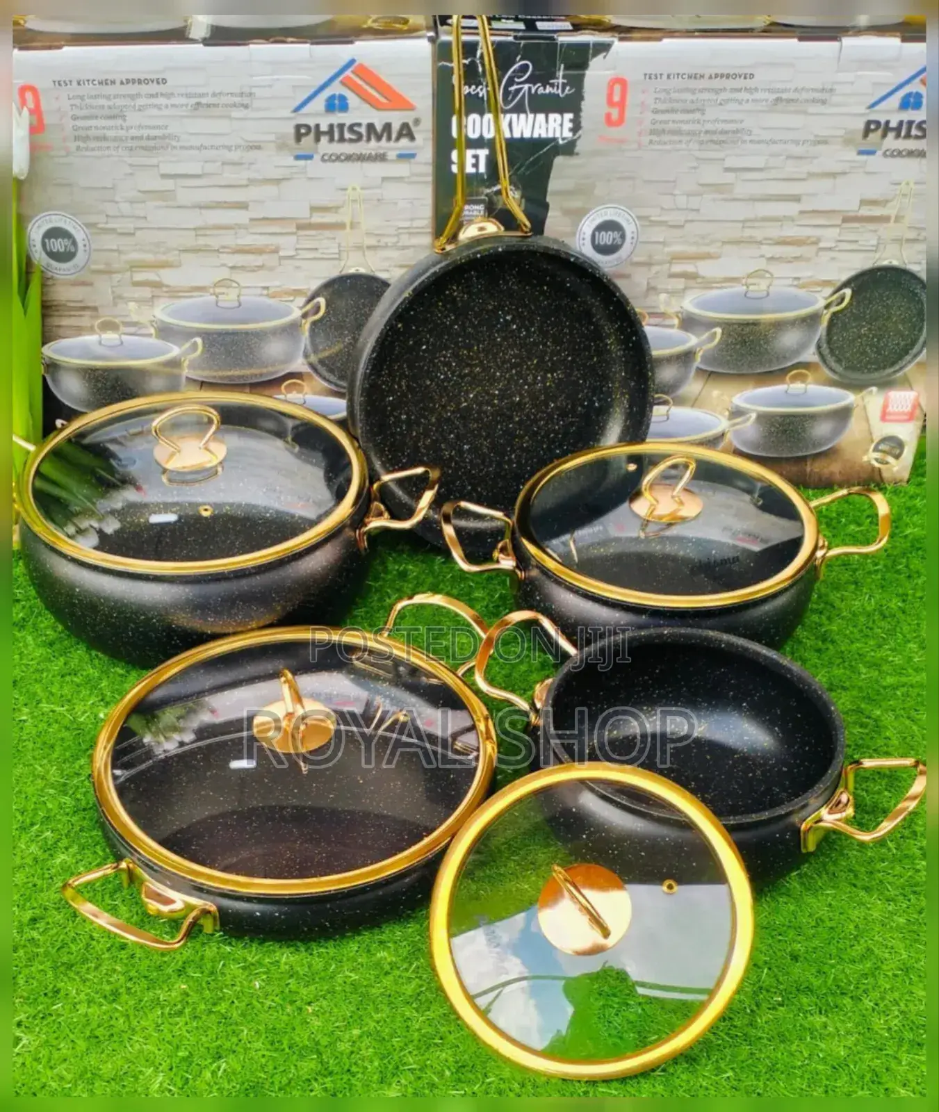 Phisima 9 PCS Cookware Set