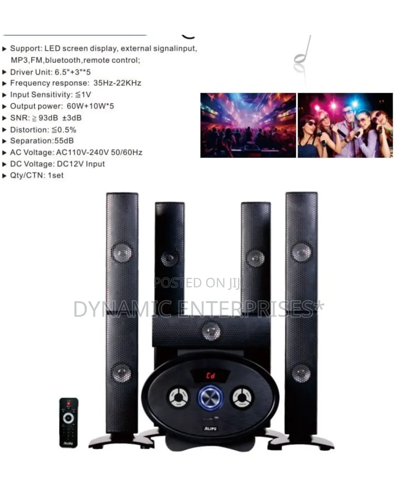 Ailipu Kl-6501ad 5.1 Channel Home Theater Speaker System