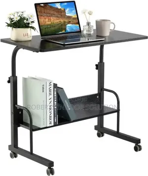 Stylish Black Laptop Desk – Adjustable Compact