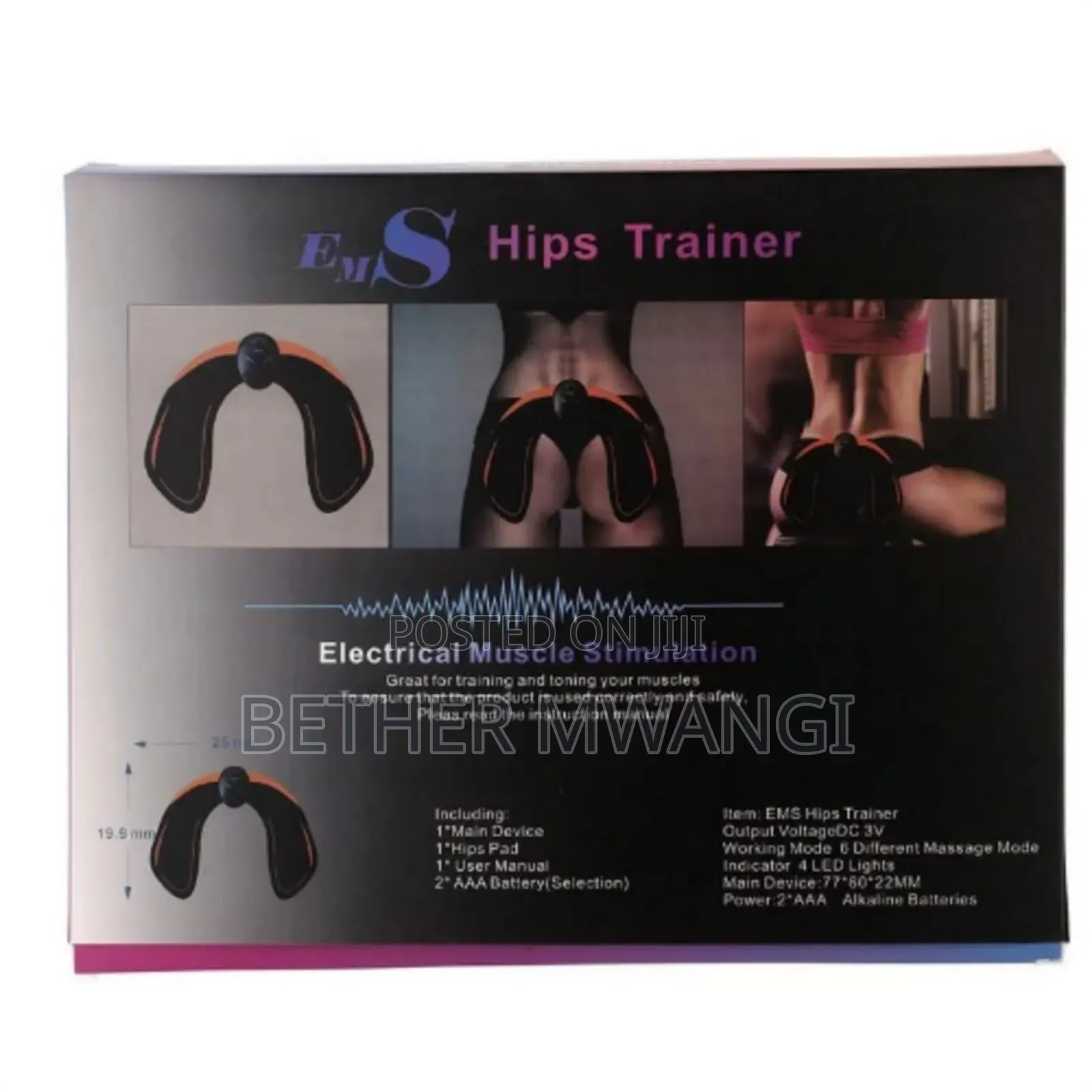 Butt/Hip Enlargement Trainer Wireless Ems Muscle Stimulator