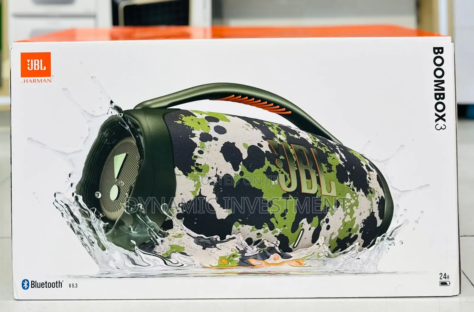 JBL Boombox 3 Portable Bluetooth Speaker Deepest Bass 24h Playtime