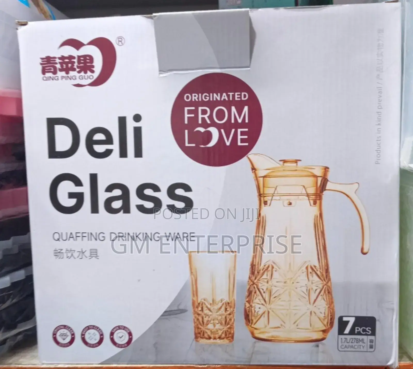 Glass Jug and Glasses