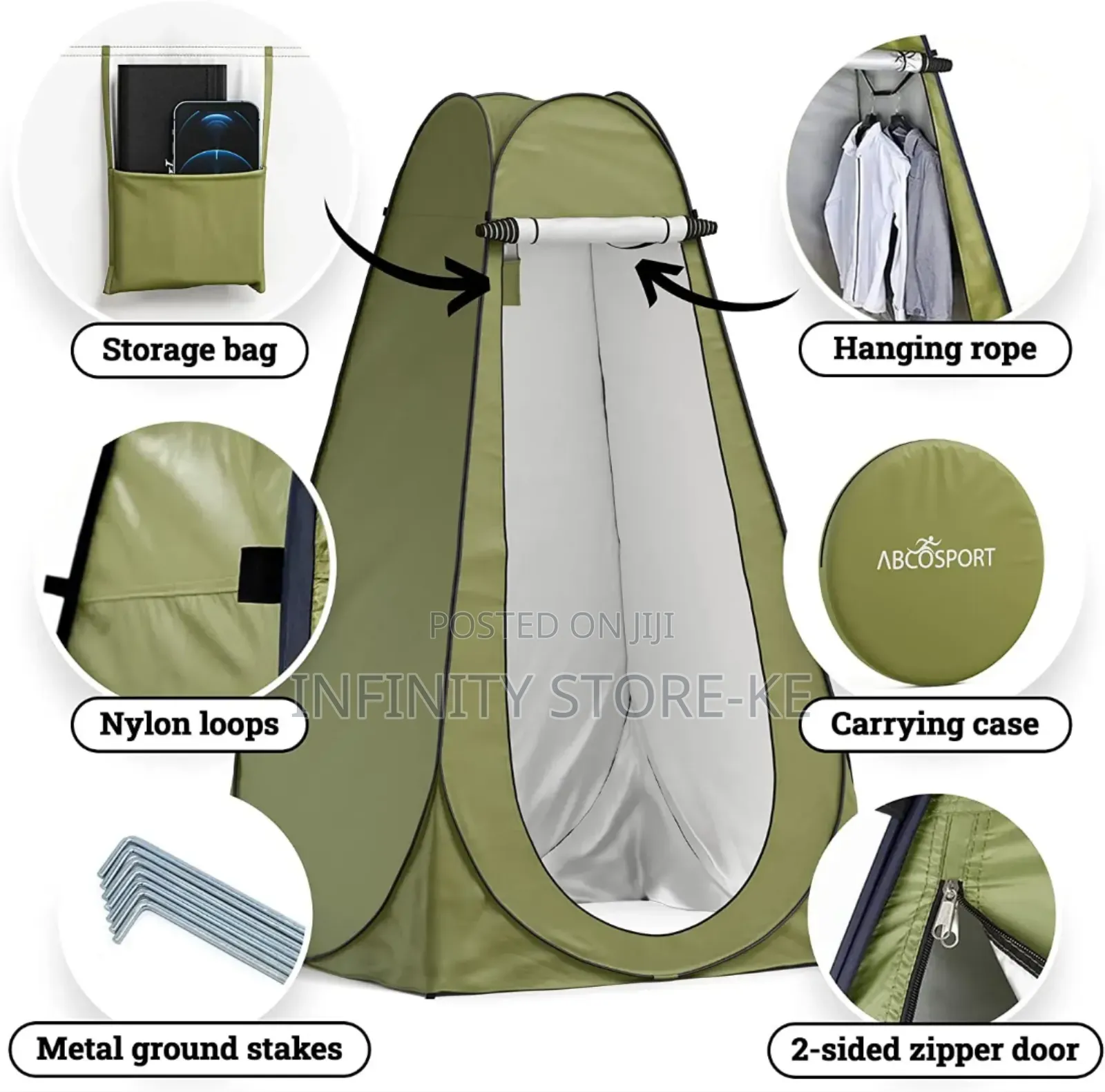 Outdoor Shower Room, Privacy Dressing, Toilet Pop Up Tent Waterproof