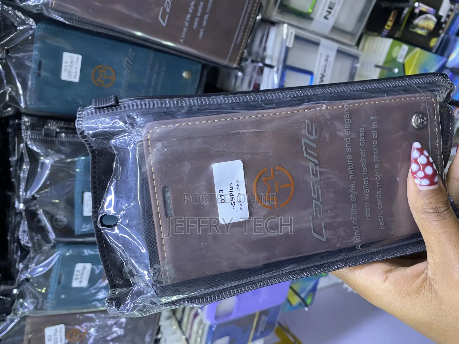 Qwerty Samsung Galaxy S9 Wallet Leather Flip Case With Cardslots