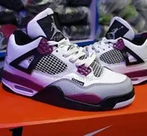 Air Jordan 4 Street Kicks – Bold Burgundy Touch