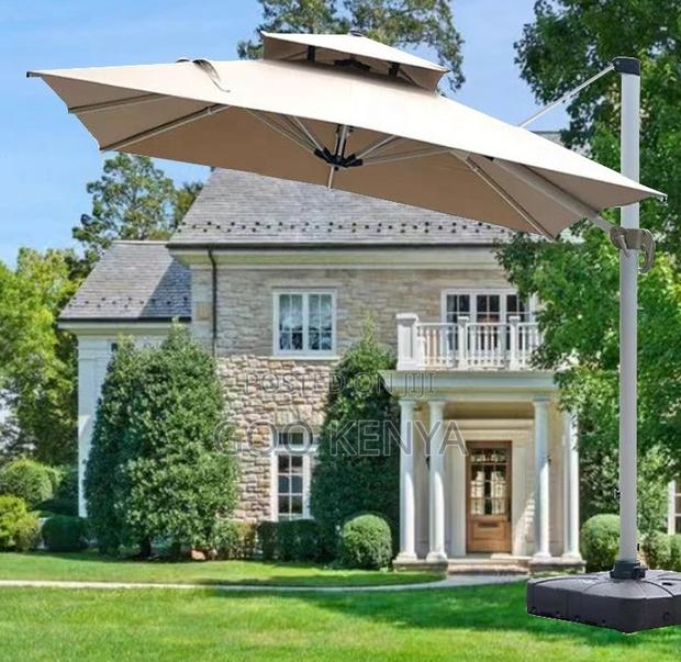 Home Sun Umbrella; Modern Large Patio Umbrella – Fancy Outdoor Parasol