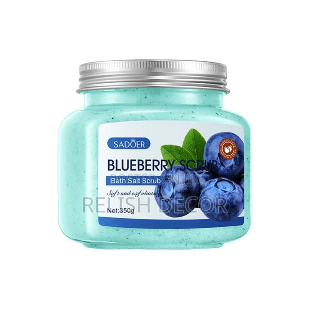 Sadoer Blueberry Bath Salt Scrub.