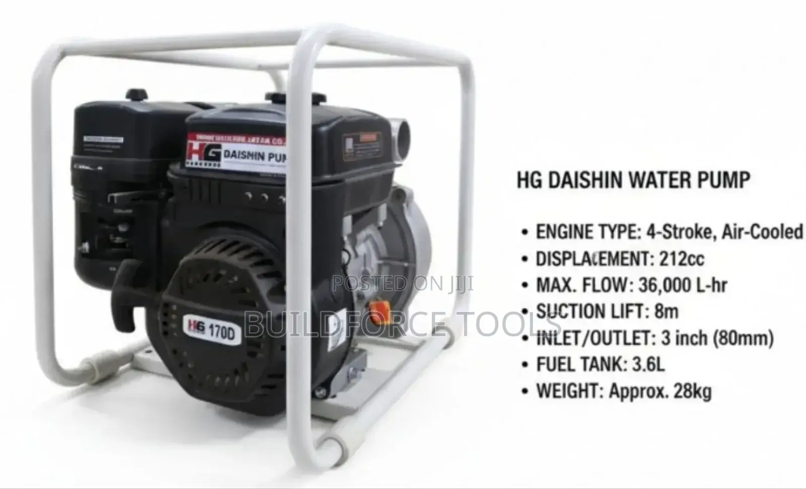 Original Daishin Japan Petrol Driven 2" Water Pump